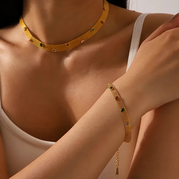 Gold_Gem_Mesh_Necklace_For_Women